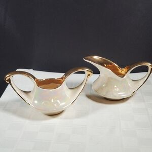 Sugar and Creamer Pearl China